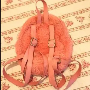 Dolls Kill Fuzzy Orange mini backpack NWT Current Mood Faux Fur Mini Backpack - Orange – Dolls Kill main image 3